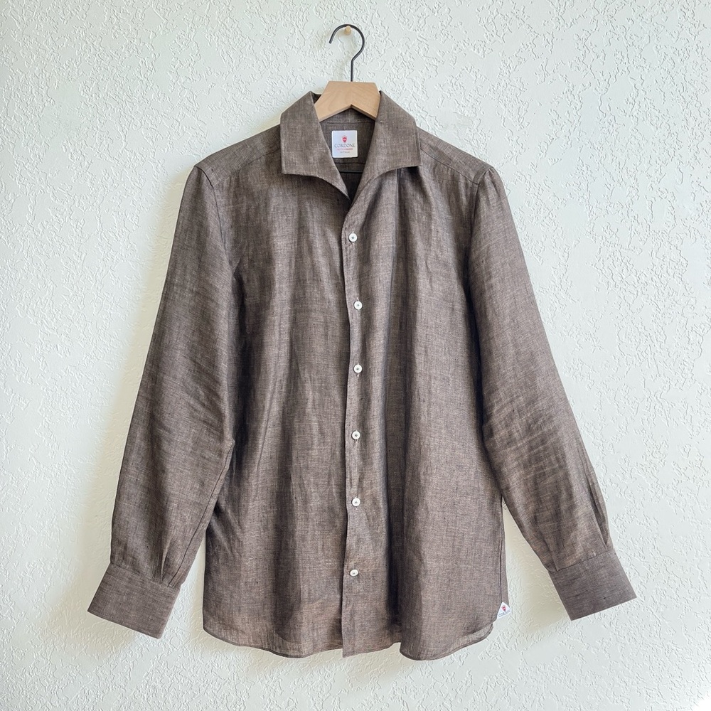 Cordone 1956 handmade linen shirt
